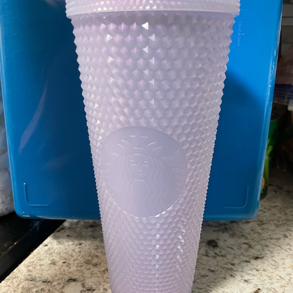 Venti icy white studded Starbucks cup